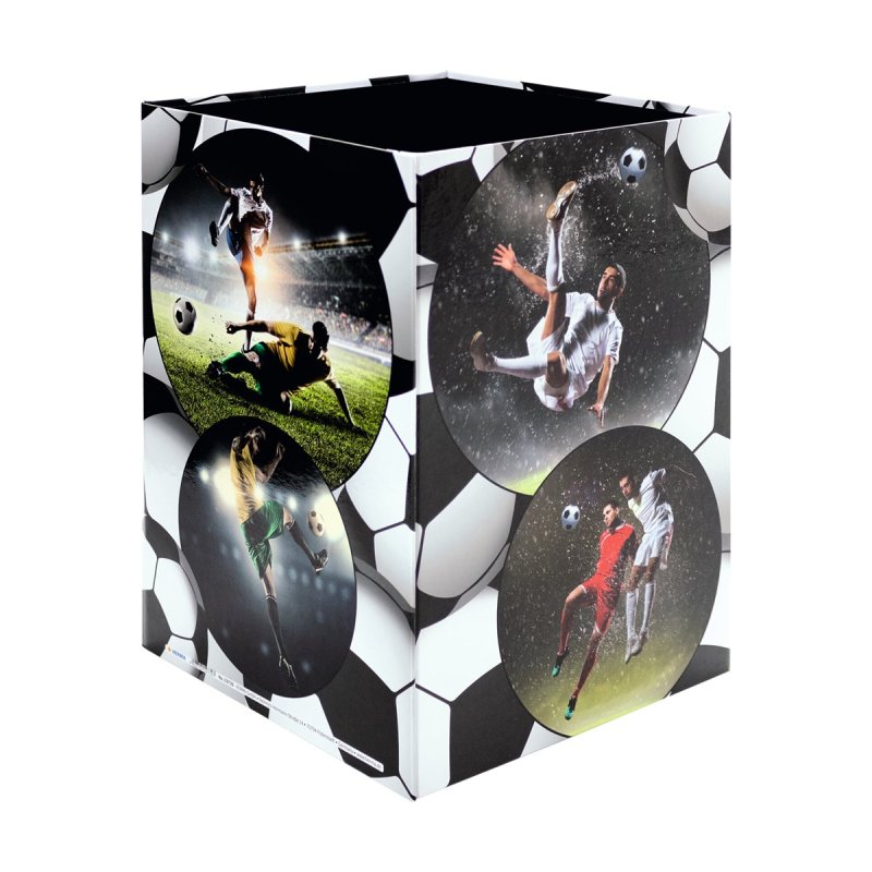 HERMA Corbeille à papier "Football", carton