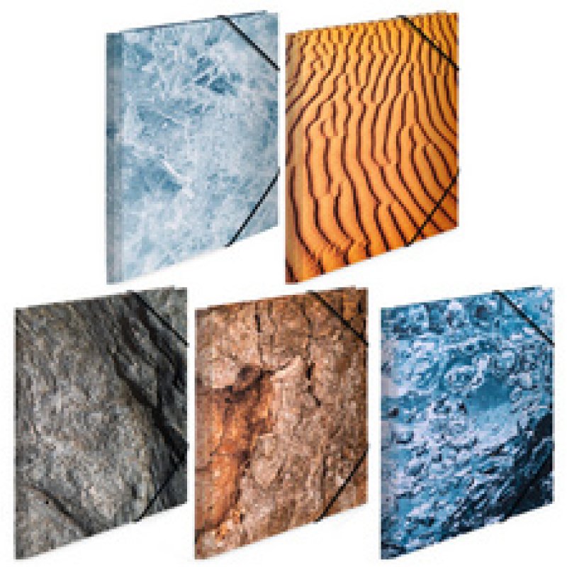 HERMA Assortiment de chemises à élastiques "Nature", A4