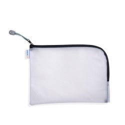 HERMA Pochette à fermeture à zip "Mesh Bags", A5, noir