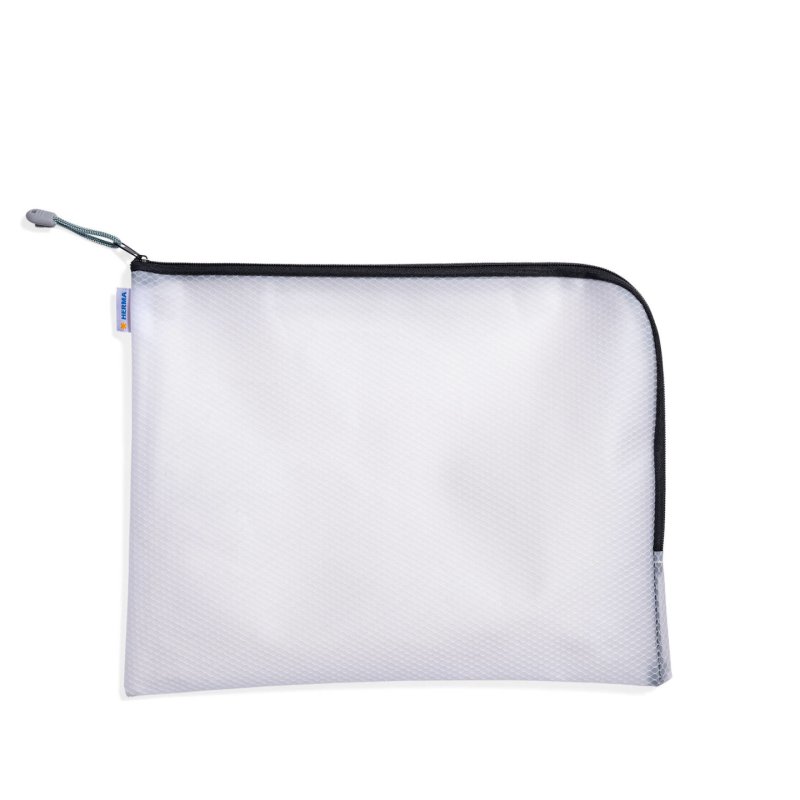 HERMA Pochette à fermeture à zip "Mesh Bags", A4, noir
