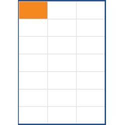 Top Stick 8708 printer label White Self-adhesive printer label