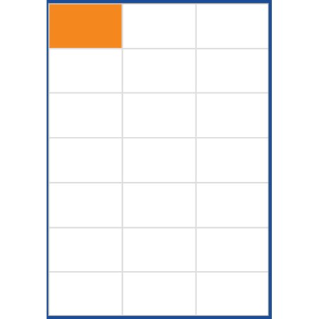 TOP STICK Etiquette universelle, 70 x 42,3 mm, blanc