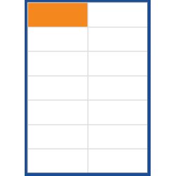 Top Stick 8714 printer label White Self-adhesive printer label