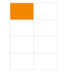 Top Stick 8716 printer label White Self-adhesive printer label