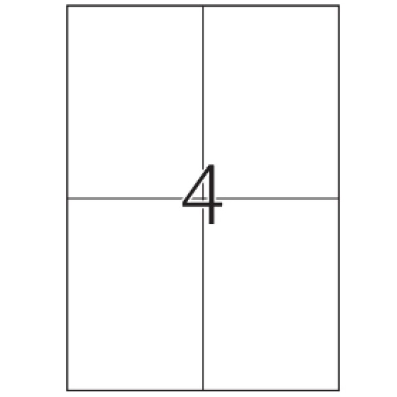 Top Stick 8717 printer label White Self-adhesive printer label