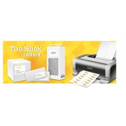 TOP STICK Etiquette universelle, 210 x 297 mm, blanc