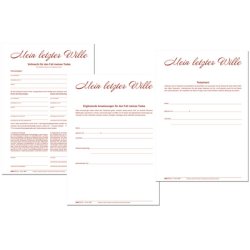 RNK Verlag Vordruck Testament "Mein letzter Wille"