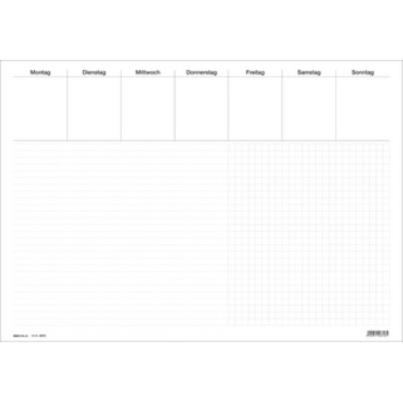RNK Verlag Papier-Schreibunterlage "Office", weiß