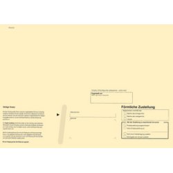 RNK Verlag Zustellungsumschlag, DIN lang, ohne Fenster, gelb