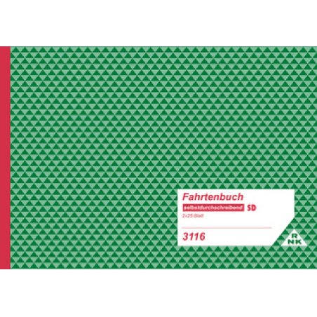 RNK Verlag Fahrtenbuch LKW, DIN A5 quer, 2 x 25 Blatt, SD