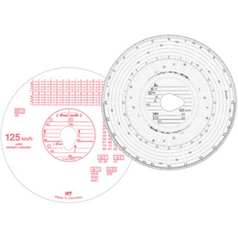 RNK Verlag Disque à diagramme HAUG, 125 km/h, combi