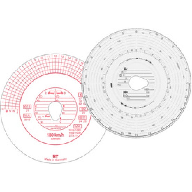 RNK Verlag Disque à diagramme HAUG, 180 km/h, automatique