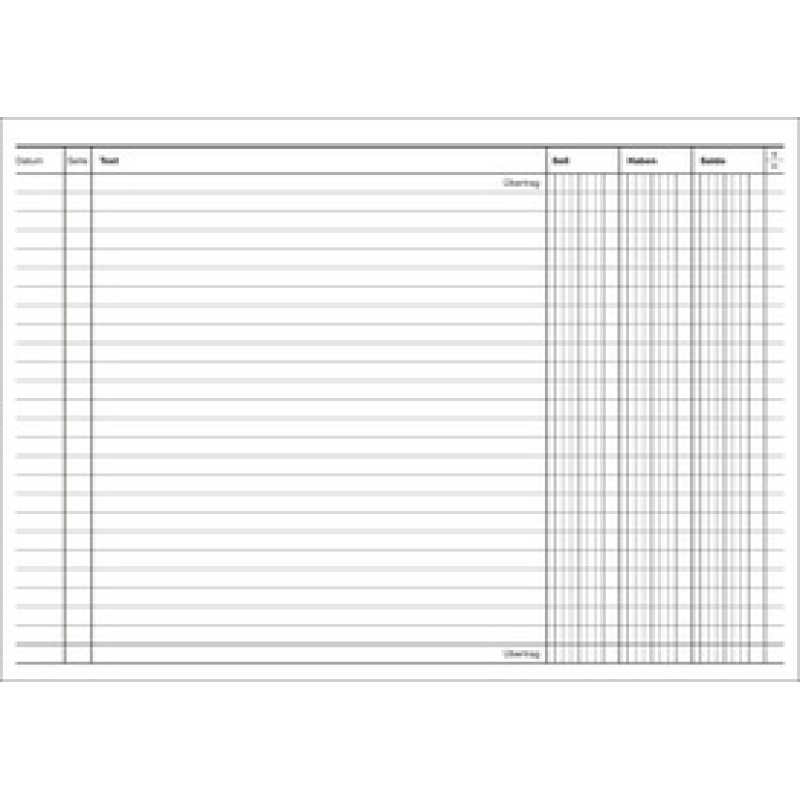 RNK Verlag Kontokorrentkarte, DIN A5 quer, weiß