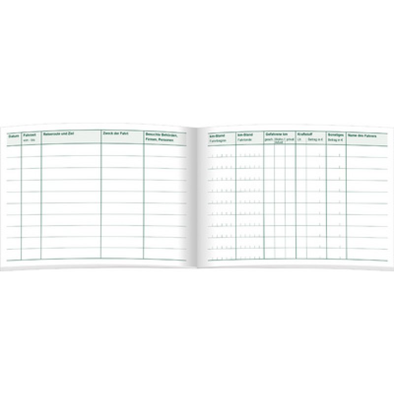 RNK Verlag Fahrtenbuch PKW, DIN A6 quer, 32 Blatt