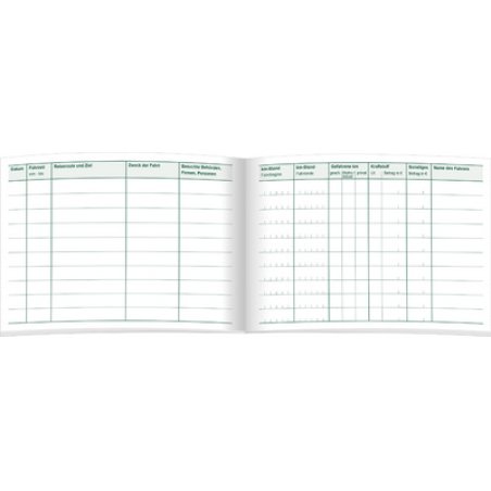 RNK Verlag Fahrtenbuch PKW, DIN A6 quer, 32 Blatt