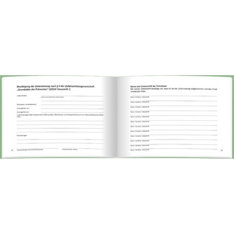 RNK Verlag Unterweisungsbuch für betriebl. Unfallverhütung