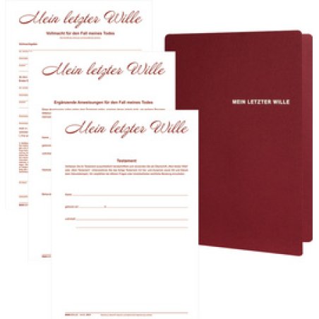RNK Verlag Mappe "Mein letzter Wille" für 2 Personen