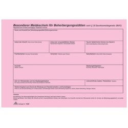 RNK Verlag Meldeschein für Beherbergungsstätten, DIN A5