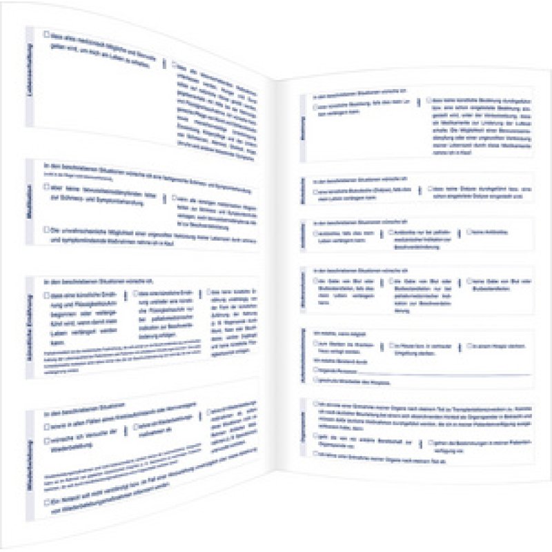 RNK Verlag Vordruck-Mappe "Meine Patientenverfügung", 2 Per.