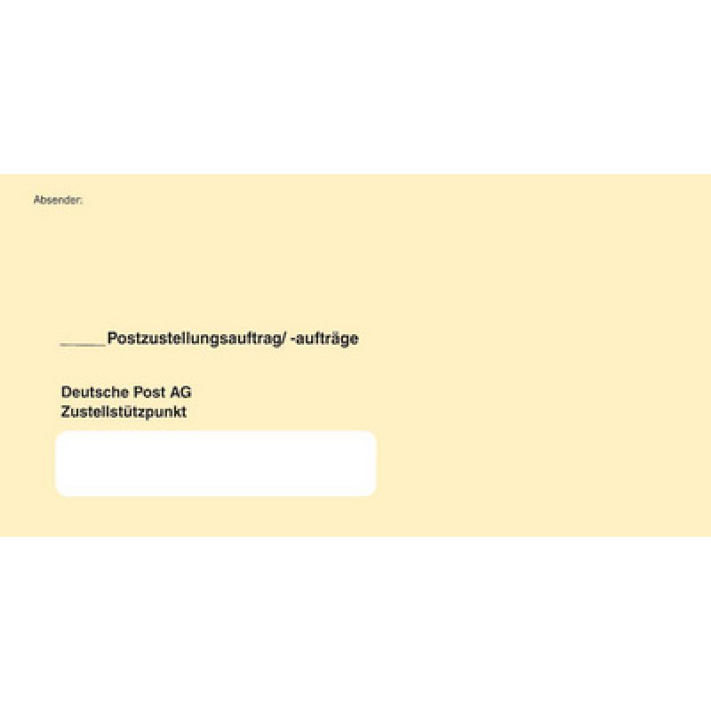 RNK Verlag Zustellungsumschlag, 235 x 120 mm, mit Fenster