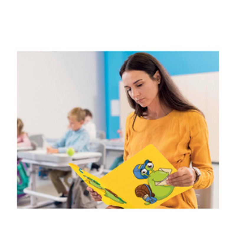 RNK Verlag Chemise à élastique "Escargot", en carton, jaune