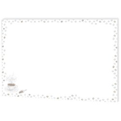 RNK Verlag Sous-mains en papier "Coffee", uni