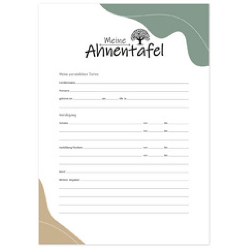 RNK Verlag Ahnentafel "Meine Ahnentafel", DIN A2