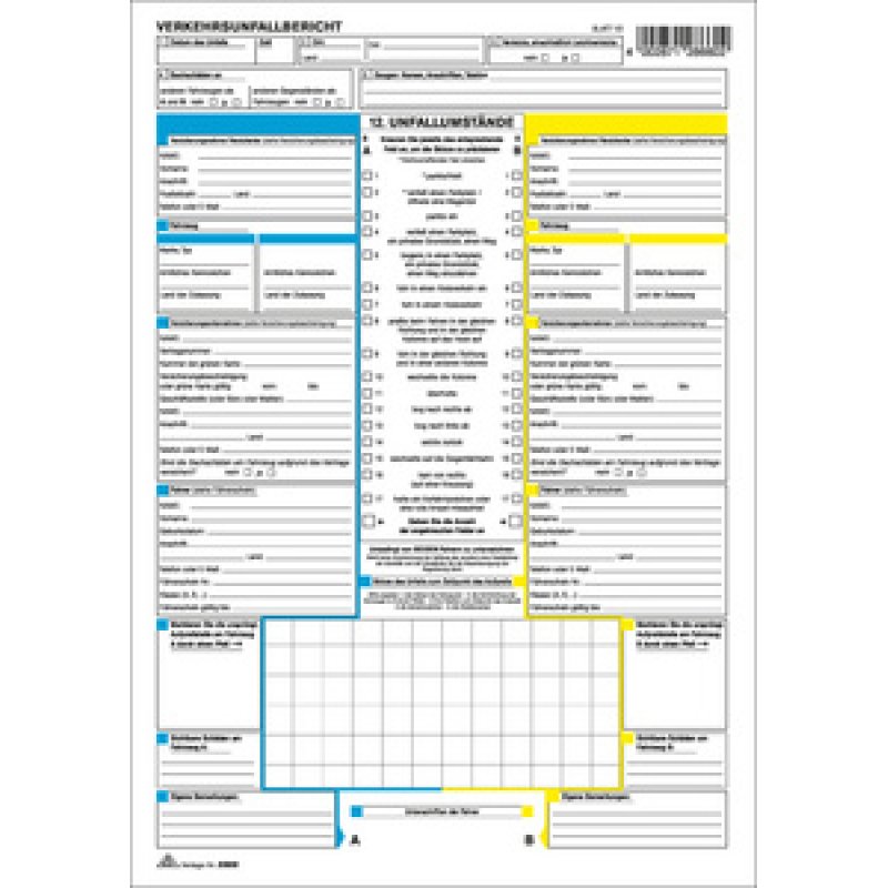 RNK Verlag Vordruck "Europäischer Verkehrsunfallbericht"