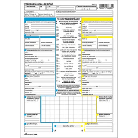 RNK Verlag Vordruck "Europäischer Verkehrsunfallbericht"