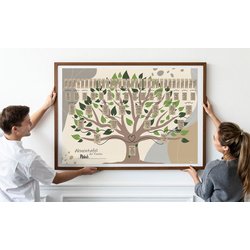 RNK Verlag Schmuck-Ahnentafel "Illustrierter Baum", DIN A1