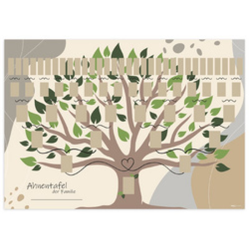 RNK Verlag Schmuck-Ahnentafel "Illustrierter Baum", DIN A1