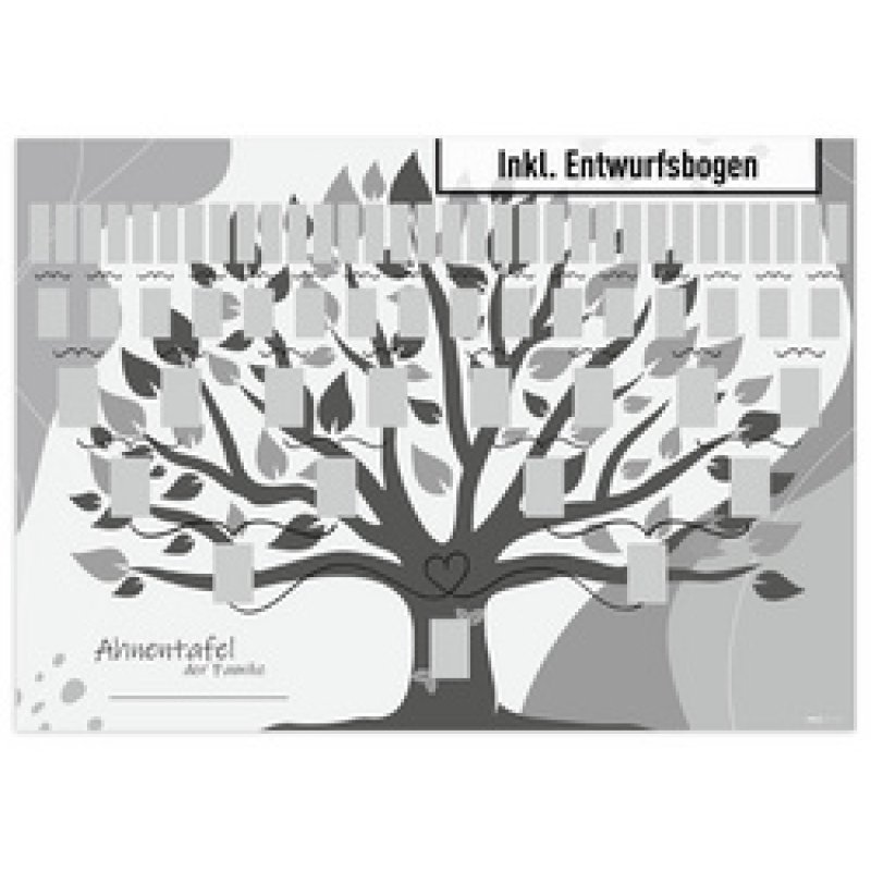 RNK Verlag Schmuck-Ahnentafel "Illustrierter Baum", DIN A1