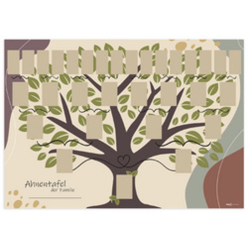RNK Verlag Schmuck-Ahnentafel "Illustrierter Baum", DIN A2