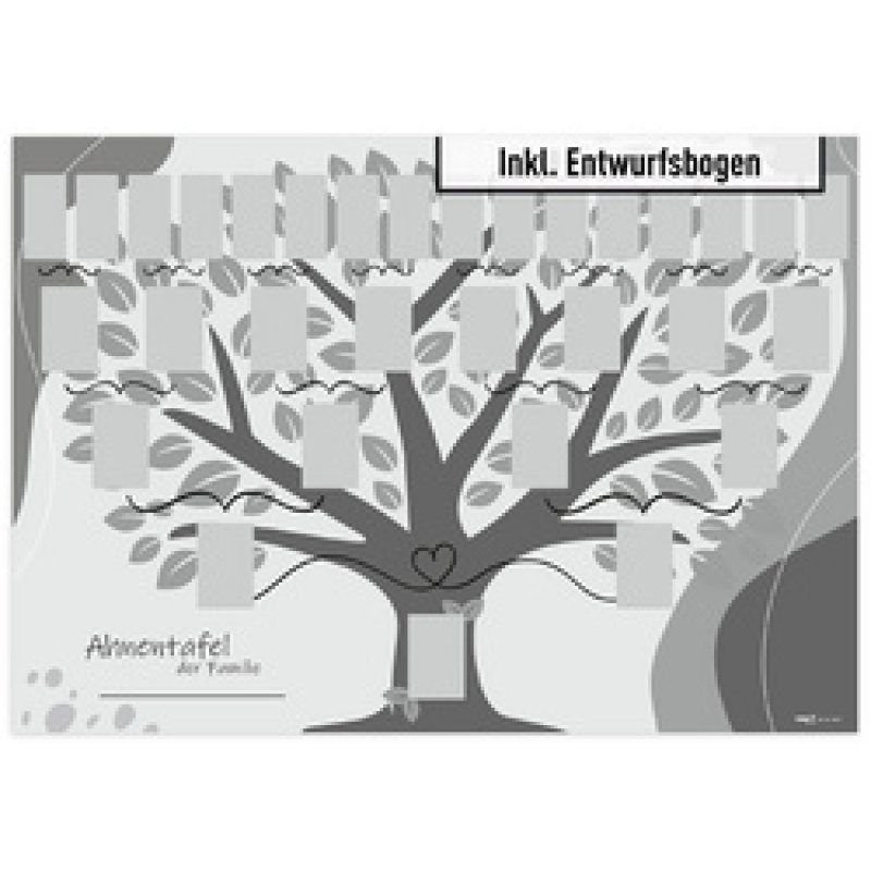 RNK Verlag Schmuck-Ahnentafel "Illustrierter Baum", DIN A2