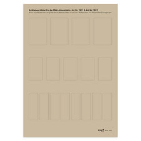 RNK Verlag Korrekturetiketten für Ahnentafel 2811 und 2813