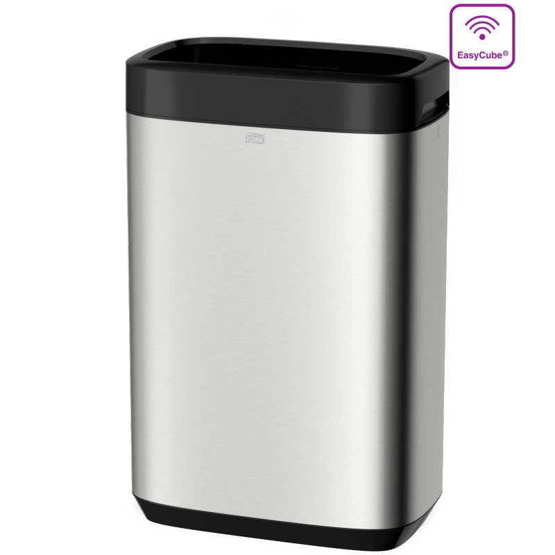 TORK Poubelle Image Design, 50 litres, argent/noir