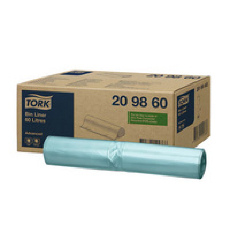 TORK Sac poubelle, transparent, 50 litres