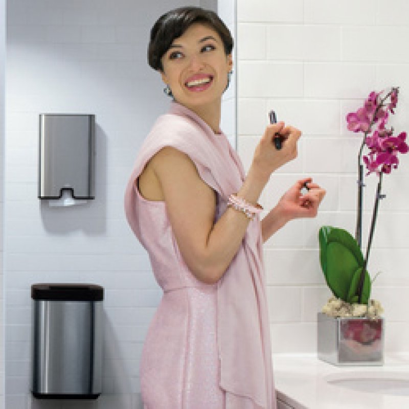 TORK Couvercle pour poubelle Image Design 50 litres, noir