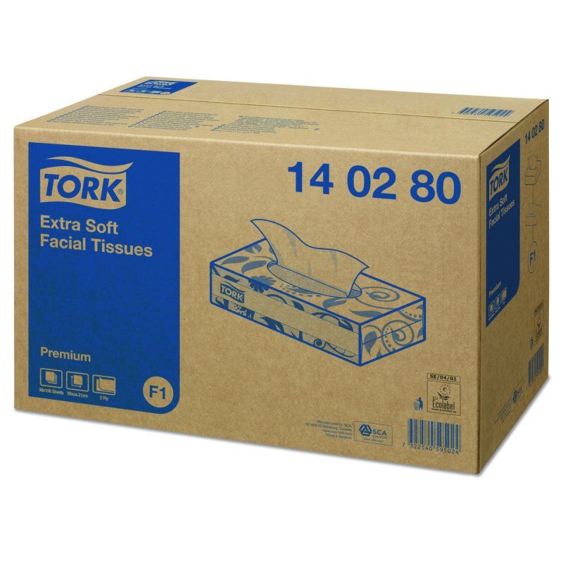 Tork 140280 facial tissue White