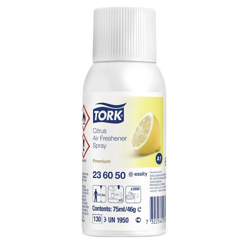TORK Spray désodorisant "Parfum agrumes", 75 ml