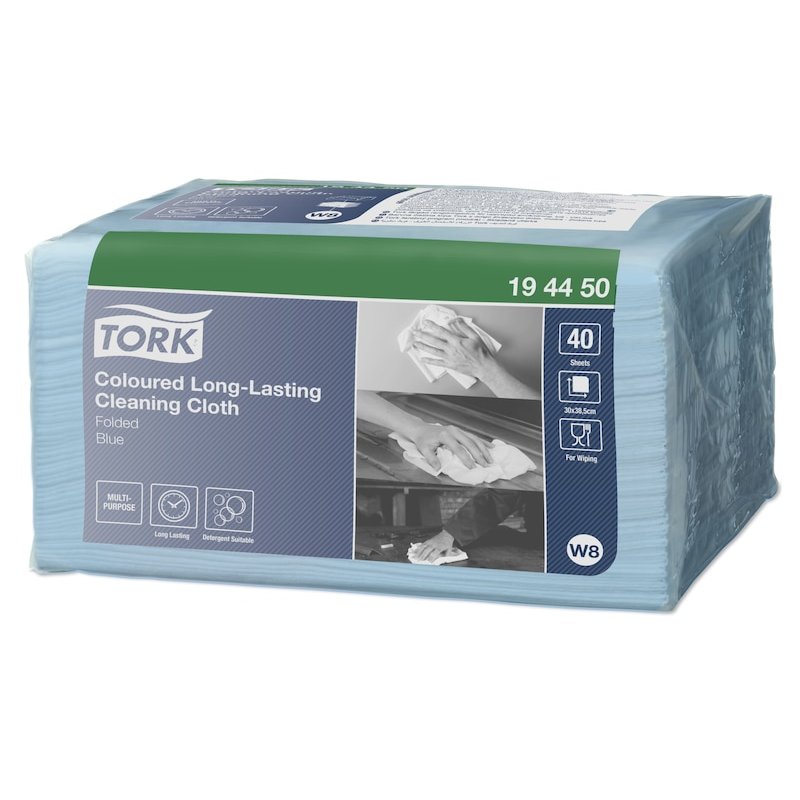 TORK Chiffon de nettoyage tout usage, 385 x 300 mm, bleu