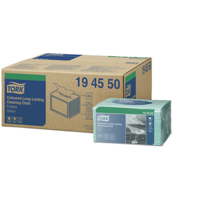 Tork 194550 Chiffon de nettoyage Papier Vert 40 pièce(s)