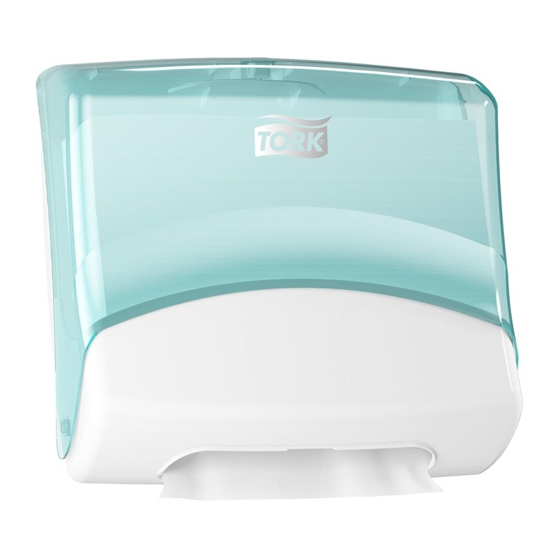 TORK Distributeur de chiffons de nettoyage, turquoise/blanc