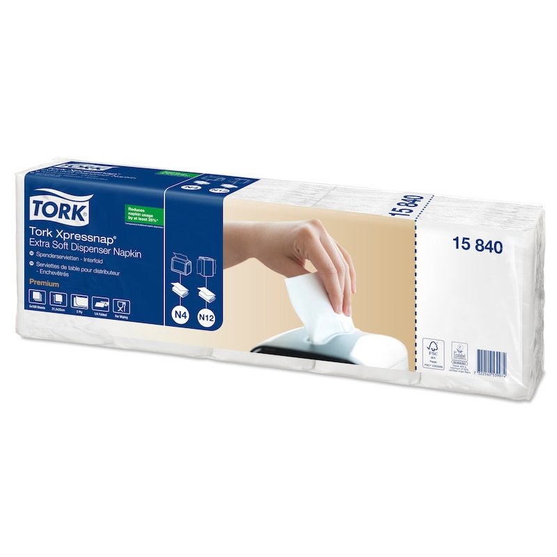 Tork 15840 paper napkins White 500 pc(s)