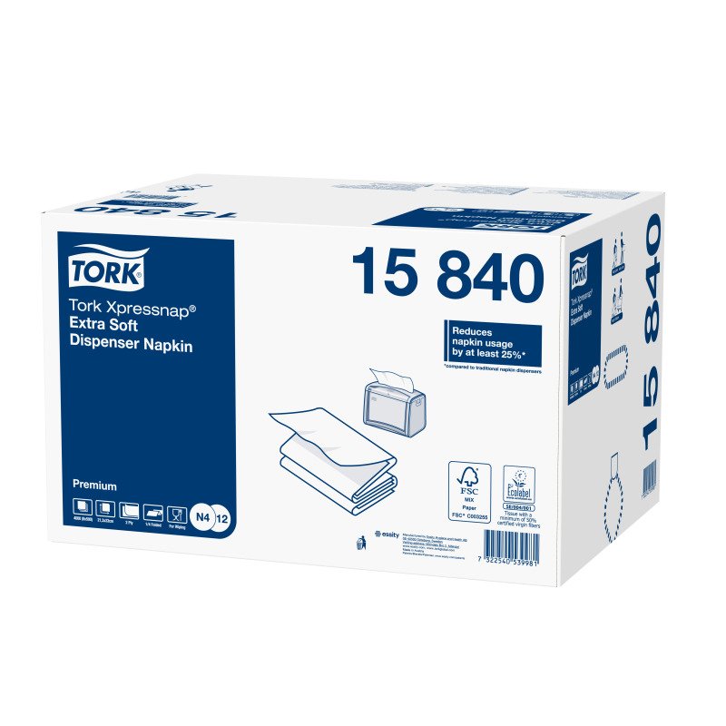 Tork 15840 paper napkins White 500 pc(s)