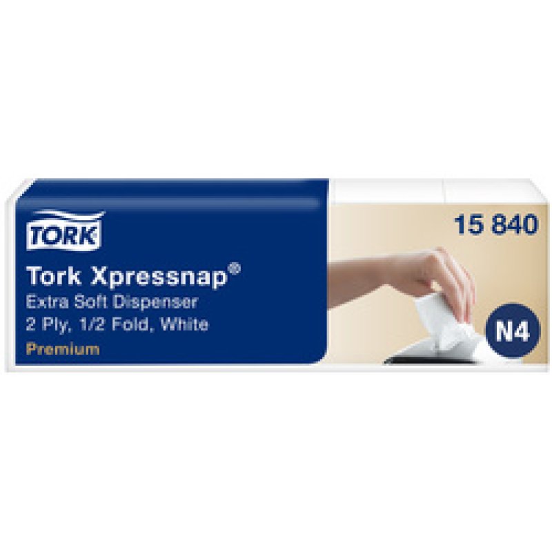 TORK Xpressnap Serviette, 213 x 165 mm, blanc naturel