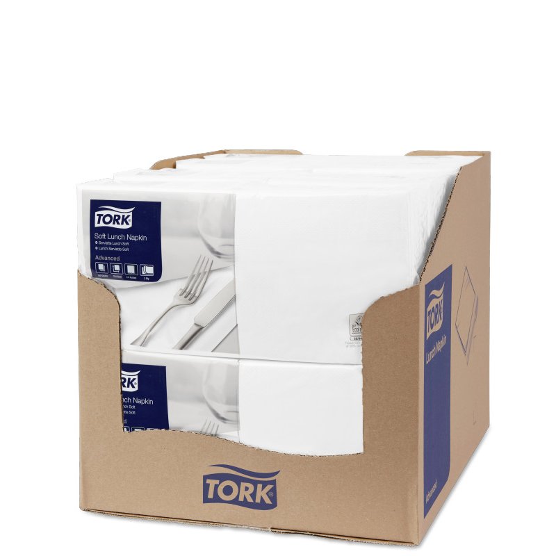 Tork 477414 serviette et serviette de table en papier Blanc 150 pièce(s)