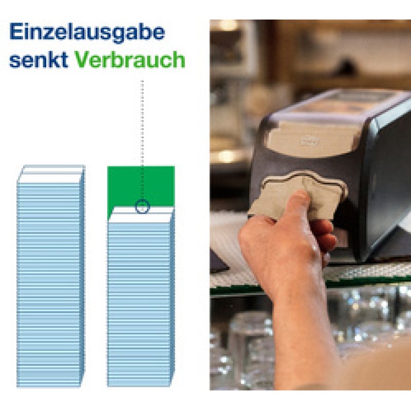 TORK Xpressnap Fit Serviette, 213 x 165 mm, blanc