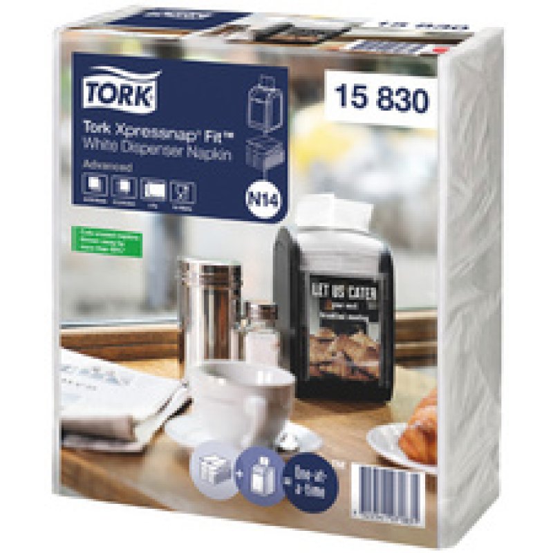 TORK Xpressnap Fit Serviette, 213 x 165 mm, naturel