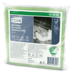 TORK Chiffon de nettoyage tout usage, 305 x 305 mm, vert